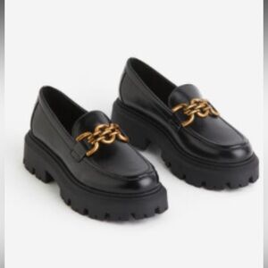 H&M Chunky Loafers Black Size 8